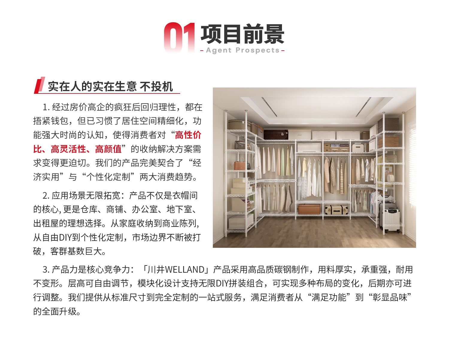 川井WELLAND DIY金屬衣柜置物架招商項目前景_02