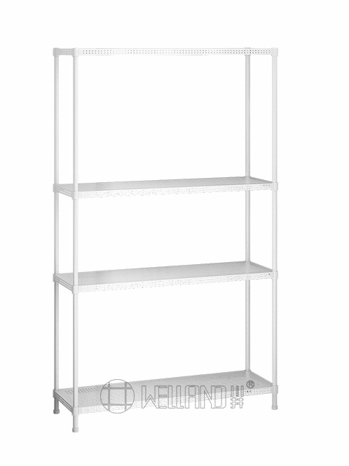 白色洞洞板落地置物架 白色洞洞板落地置物架