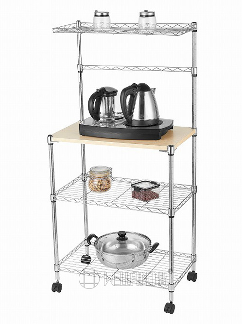 可移動(dòng)金屬微波爐置物架