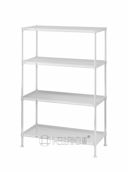 白色多層洞洞板置物架 白色多層洞洞板置物架