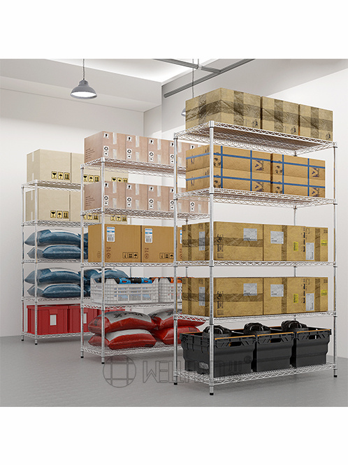 重型多層碳鋼倉儲貨架