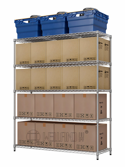 加厚碳鋼多層線網(wǎng)貨架